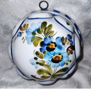 Vintage Italian Hand Painted Ceramic Kitchen Decor Wall Hanging Mold